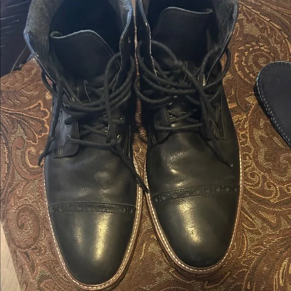 Johnston & Murphy Black Leather Men's Boots - MAKE OFFER!! - Picture 5 of 5